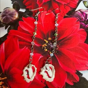 Handmade seashell earrings from Hawaii